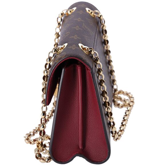 Louis Vuitton Victoire Chain Shoulder Bag Monogram Canvas M41732 Brown Raisin - Picture 2 of 7